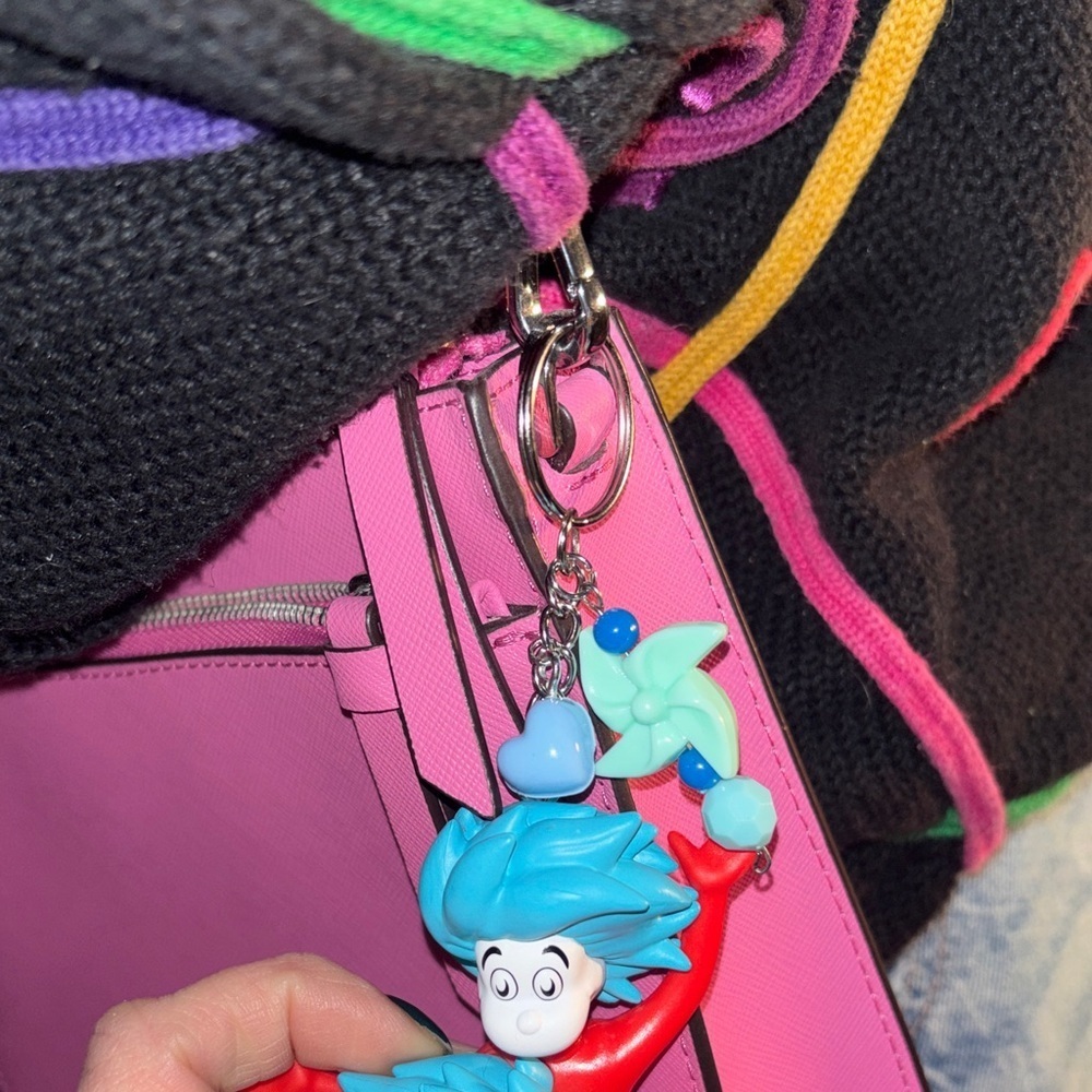 Dr. Seuss Thing 1 & Thing 2 Keychain Purse Charm Accessory gift - Picture 4 of 8